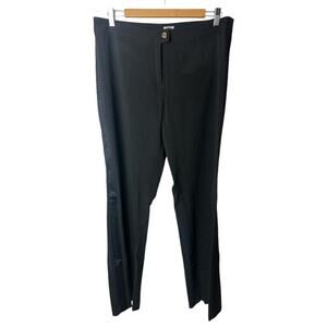 Cache Black Wide Leg Dress Pants With Side Panel Women's Size 12